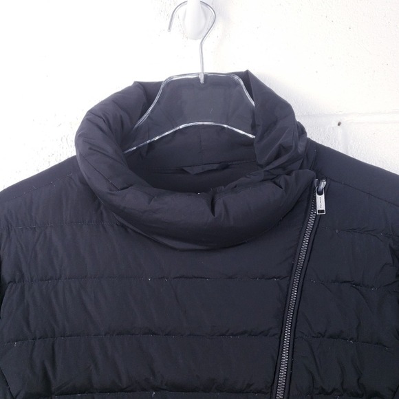 Babaton‎ Aritzia Reza Puffer Jacket Black Goose Down Full Zip Size Medium - Picture 4 of 9